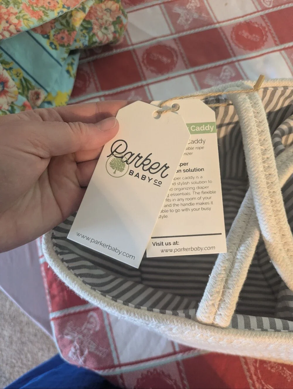 NWT Parker Baby Co Diaper Caddy
